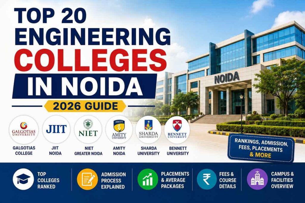 Top engineering colleges in Noida 2026 with rankings, admission details and placement information