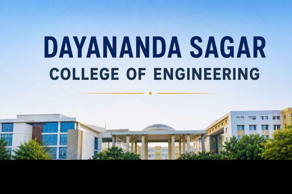 Dayananda Sagar College of Engineering DSCE Bangalore campus admission fees placements 2026