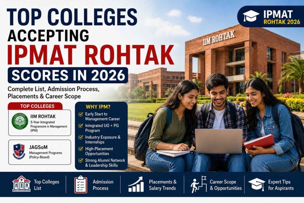 Top colleges accepting IPMAT Rohtak scores for IPM admissions in India