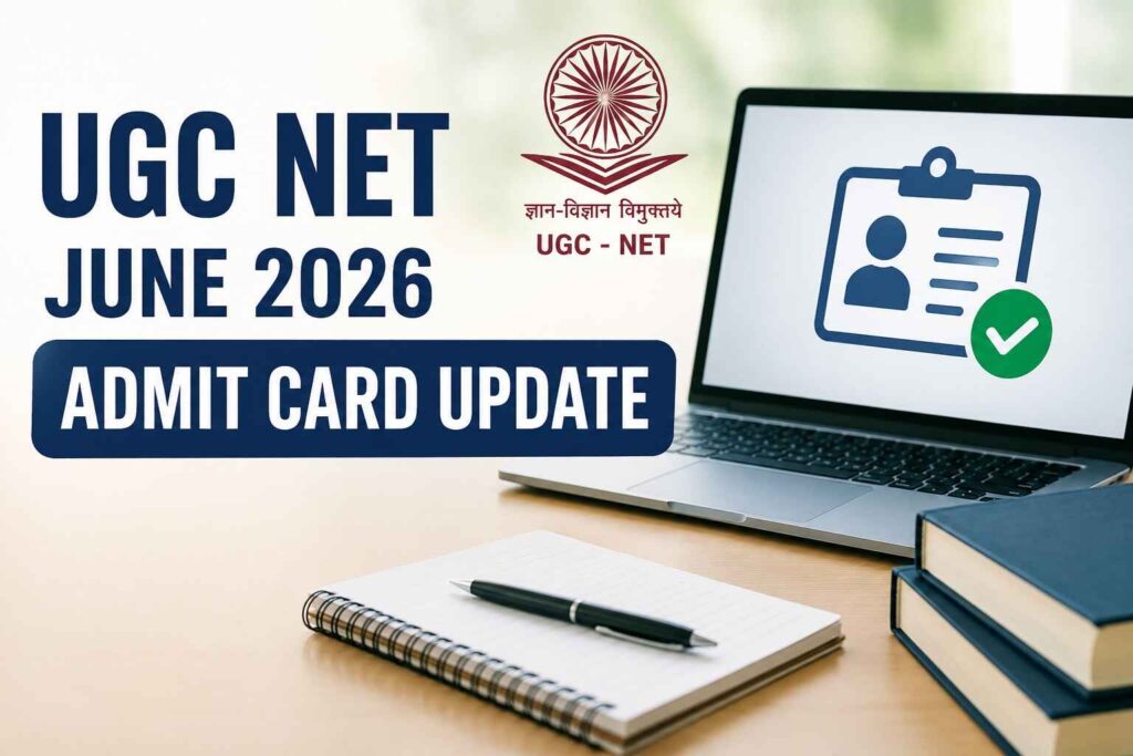 UGC NET June 2026 Admit Card latest update and exam schedule